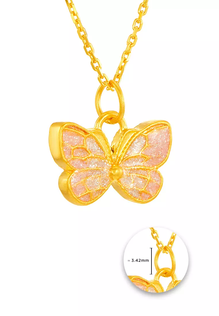 HABIB 999/24K Yellow Gold Pendant (Butterfly) 9GP00521224