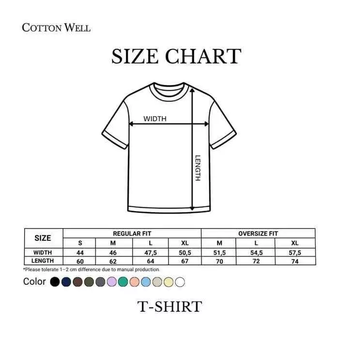 Cotton Well T Shirt Regular Fit | Kaos Oblong Polos Katun