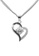 Elfi white Elfi 925 Sterling Silver With 18K White Gold Plating Silver Love Heart Crystal Stone Pendant SP31 (White) E030AACD26687BGS_1