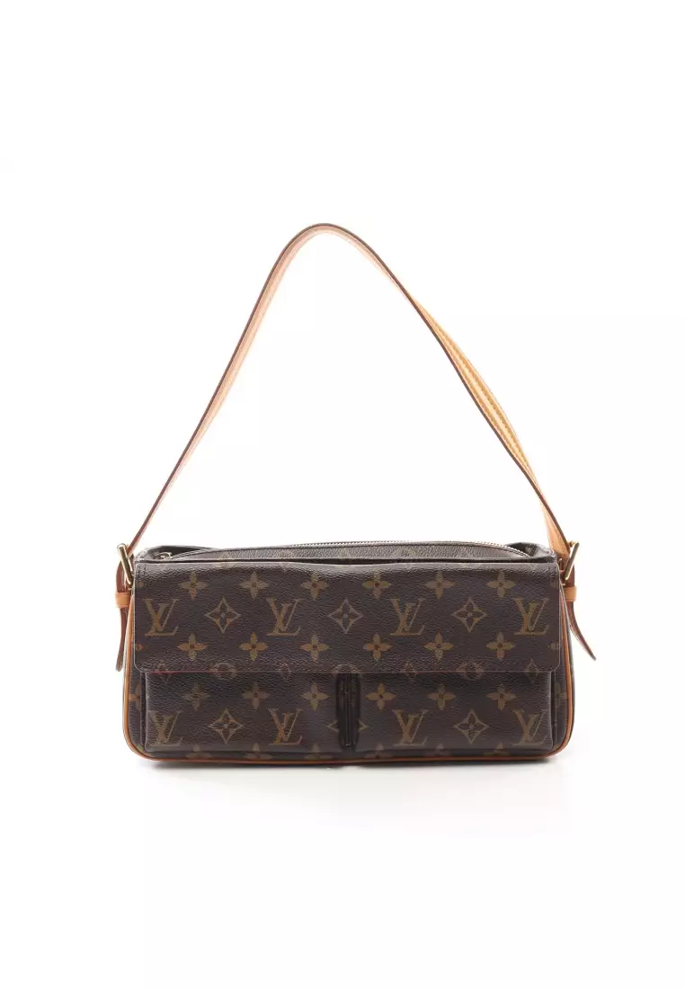 Buy Louis Vuitton Pre-loved LOUIS VUITTON Vivacite MM monogram Shoulder bag  PVC leather Brown Online