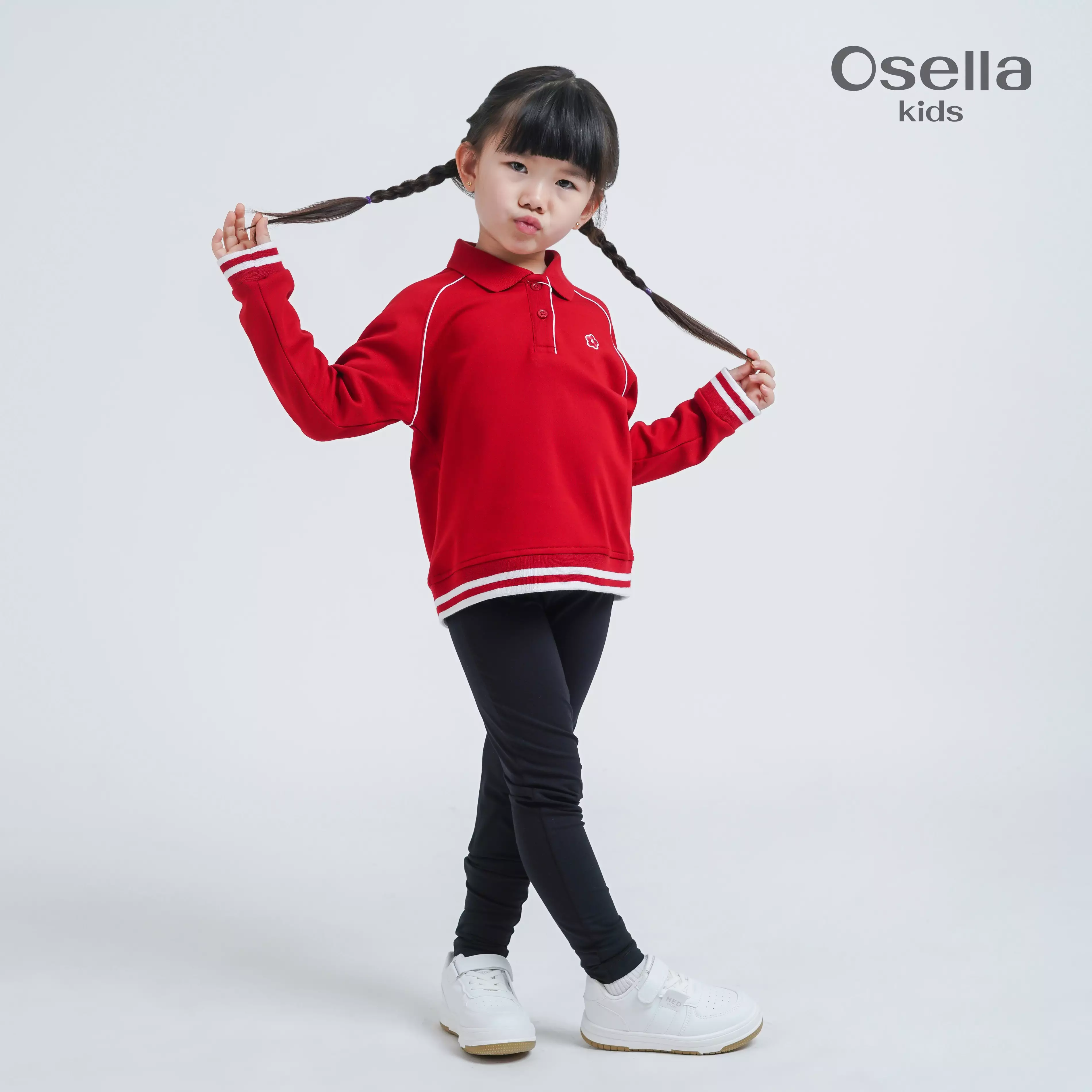Osella Half Zipped Collar  Sweatshirt 2312500251 | Sweater Anak Perempuan