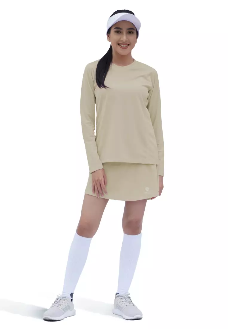 Tiento Kaos Running Dry Fit Baju Olahraga Wanita Lengan Panjang Gym Pakaian Sport Lari