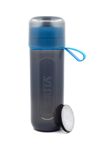 Brita blue Brita Fill and Go Active Water Filter Bottle (600ml) with MicroDisc Filter D9D79HL4EAE324GS_1