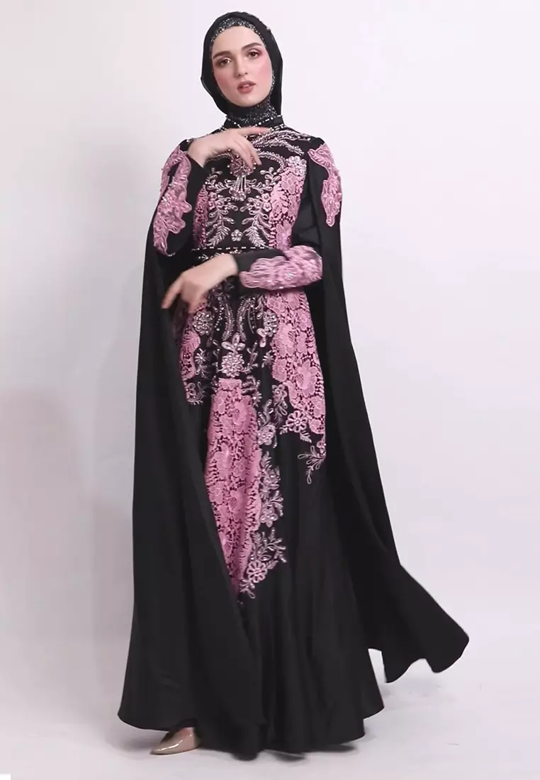 Bibiq Gamis Brokat Satin