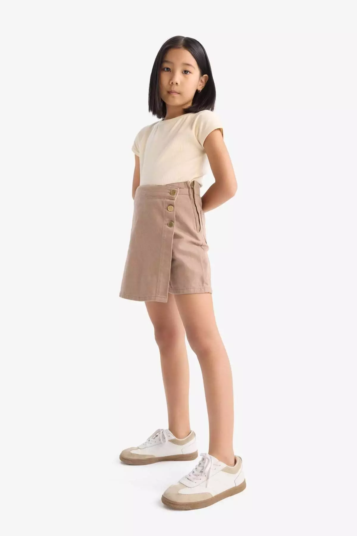 Girl's Gabardine Shorts Skirt D9305A825Sm