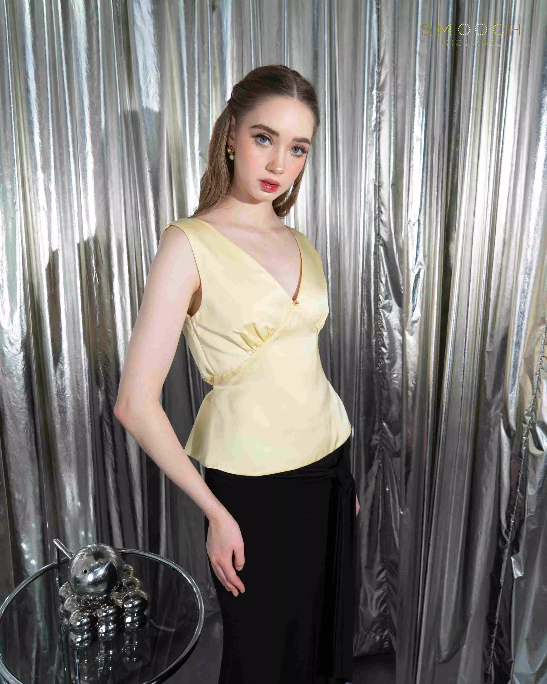 Megan Baby Yellow Sleeveless Top 