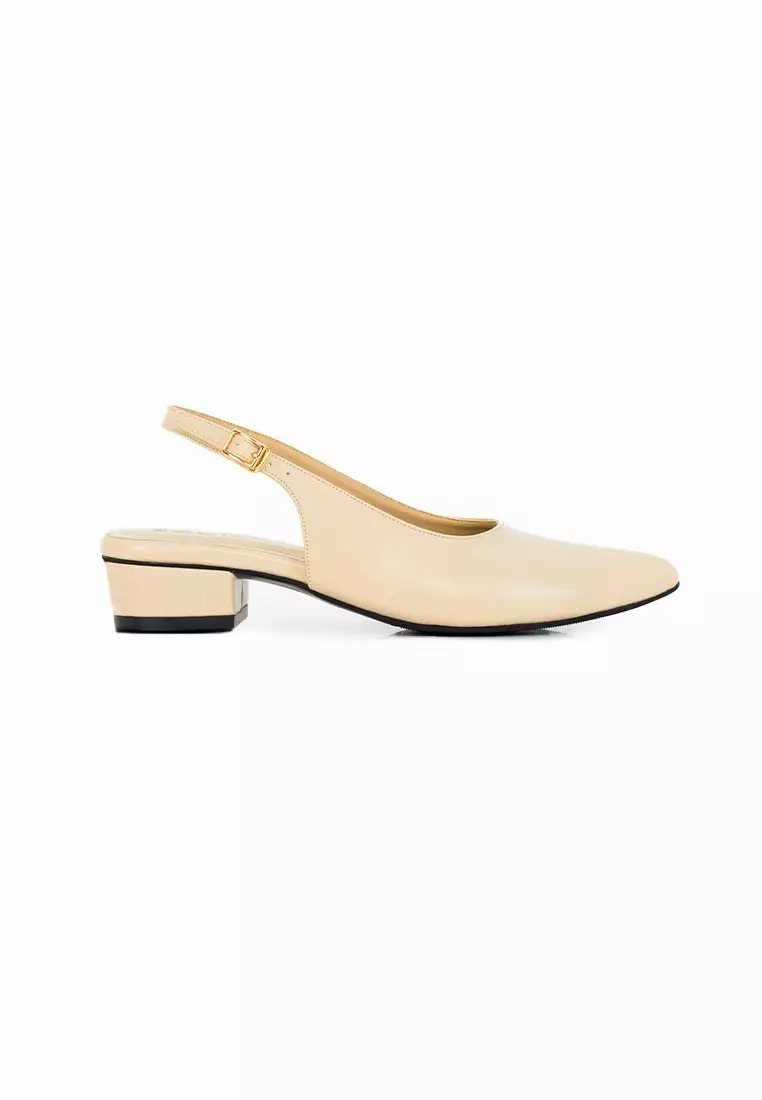 SEIS Siena Mules Heels Wanita | Slingback Hak 3 cm