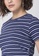 FabAlley blue Striped Drawstring Knit Crop T-shirt 41D07AA4E1CAACGS_3