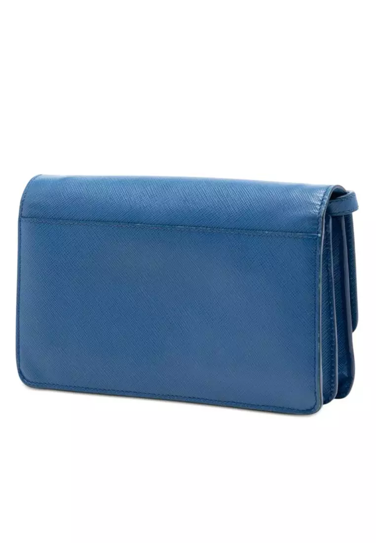 Pre-Loved Prada Saffiano Wallet On Strap