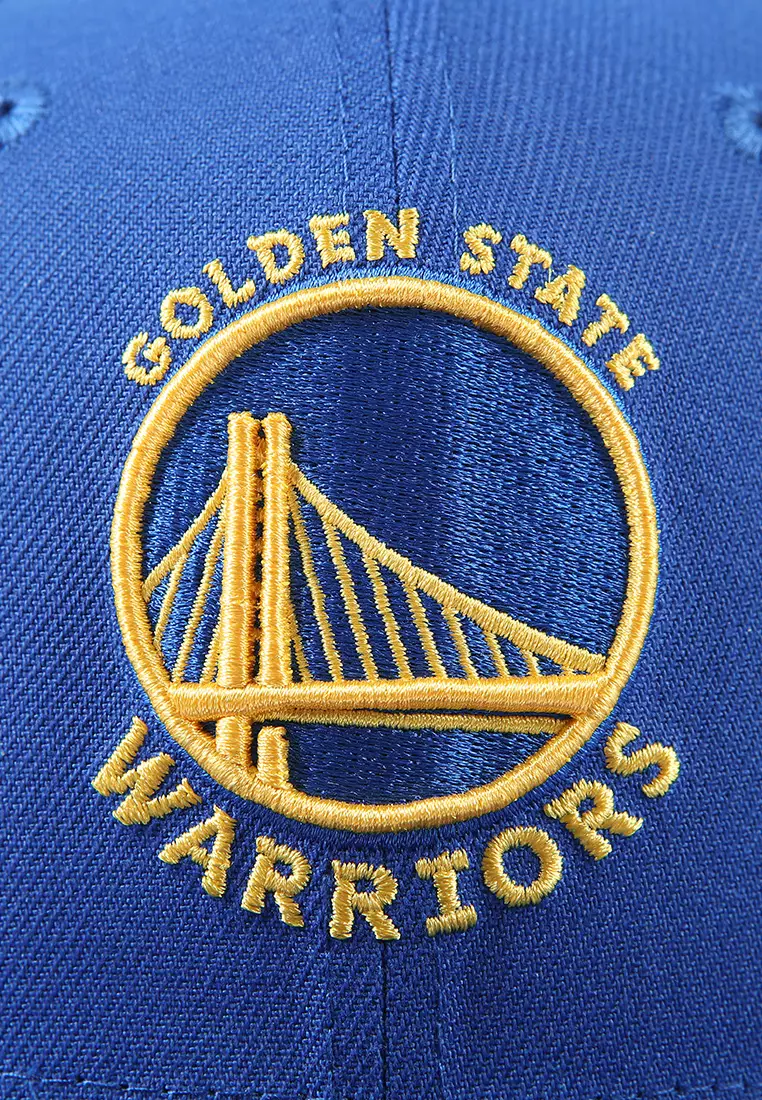 Logo Embroidery Golden State Warriors Mens Flat Flexfit Cap