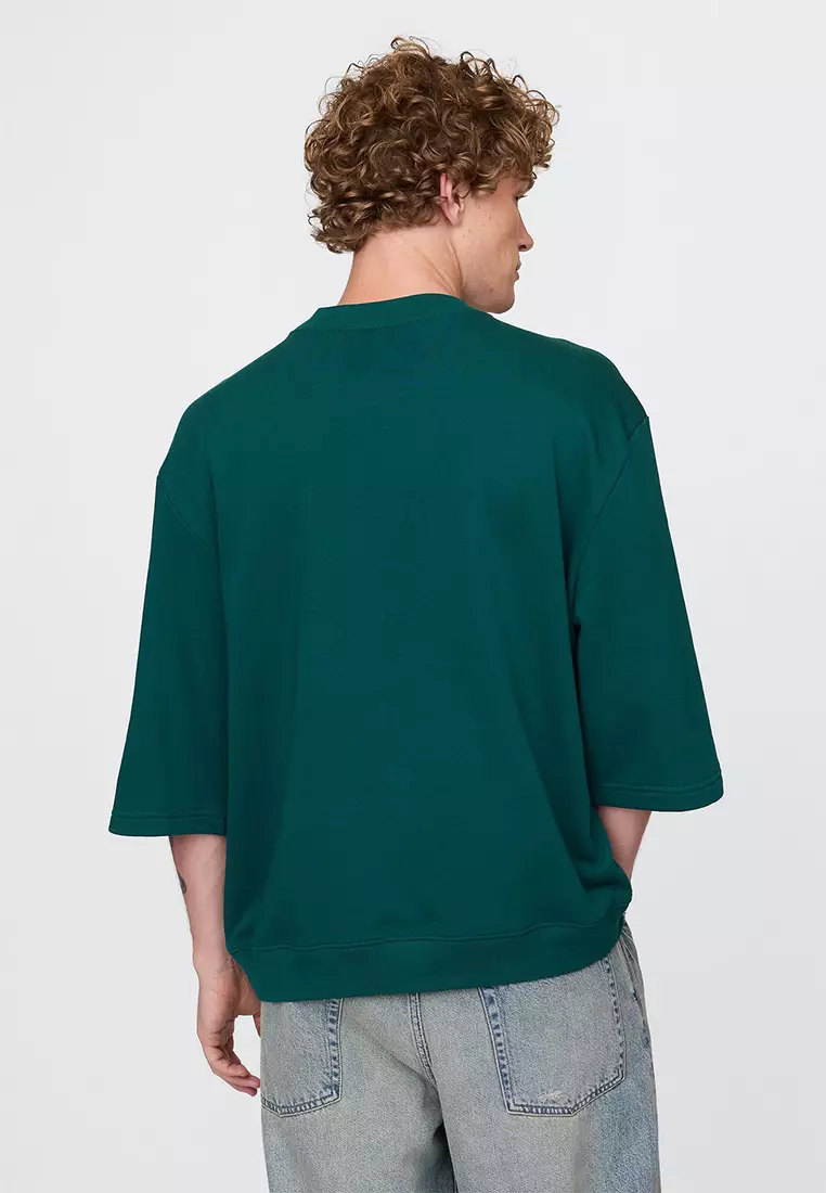 Oversized Terry Crewneck T-Shirt