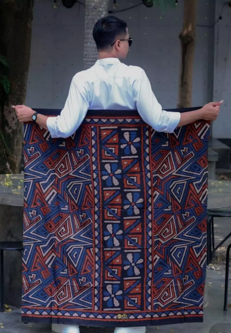 Sarung Batik Gatra Navy Premium MR