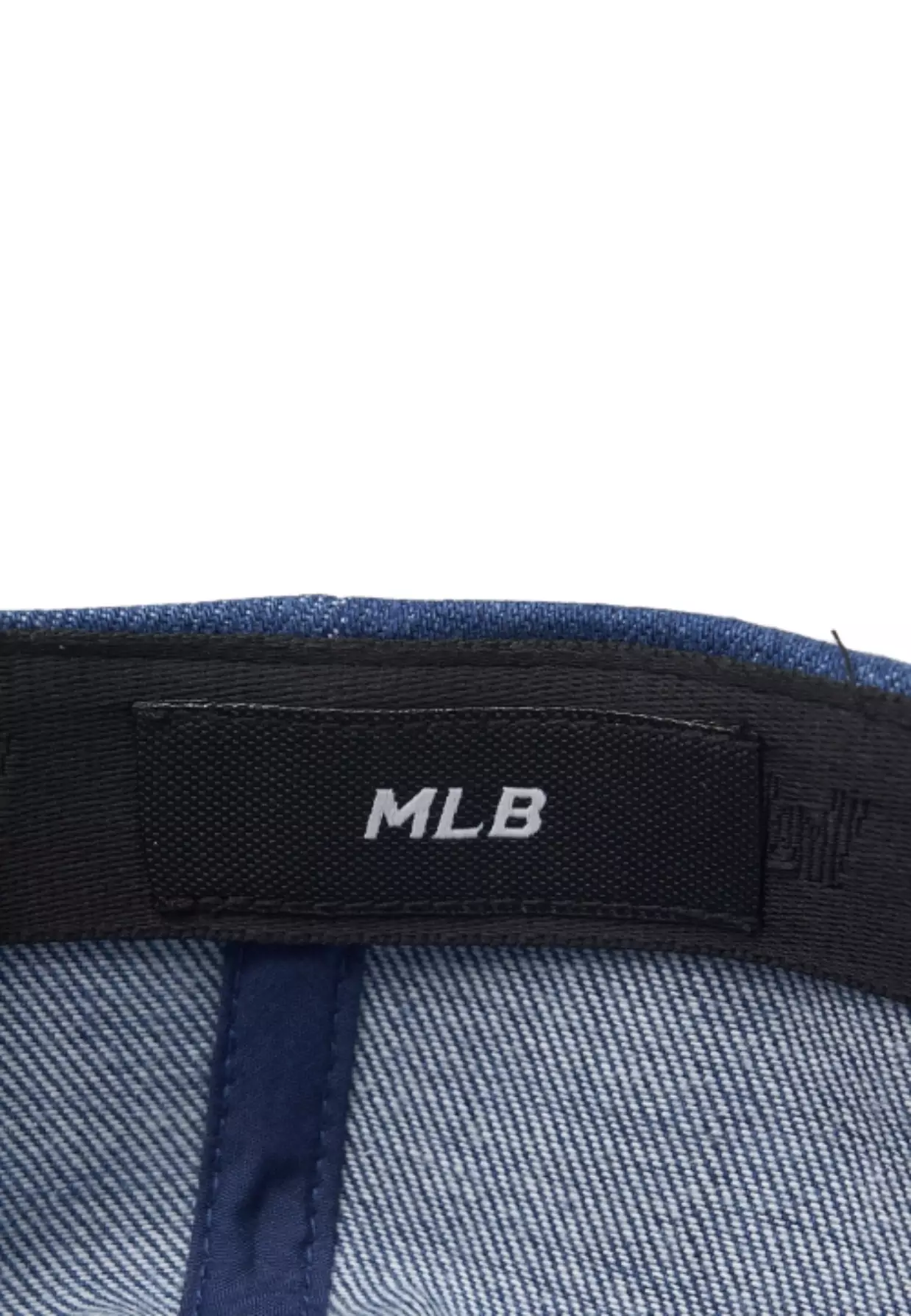 Jual MLB Korea Cursive Lettering Denim Unstructured Ball Cap