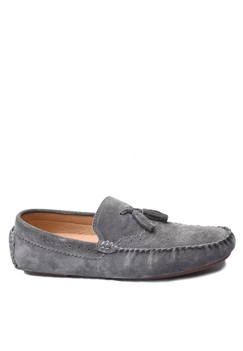 Twenty Eight Shoes grey Brogue Leather Loafer VMC9880 D56F4SH5B3D076GS_1