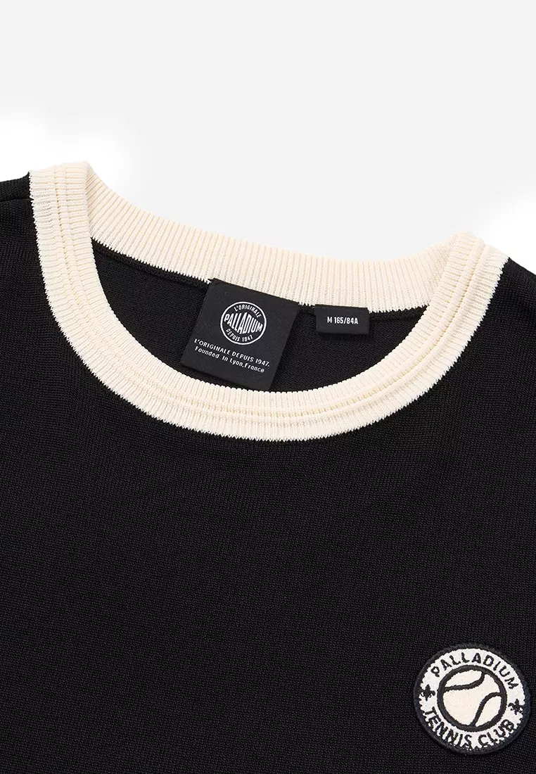 WOMEN'S TENNIS CLUB COLOR BLOCKS CROPPED TOP