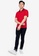 ZALORA BASICS red Tonal Trim Polo Shirt 09681AAF4282C1GS_4