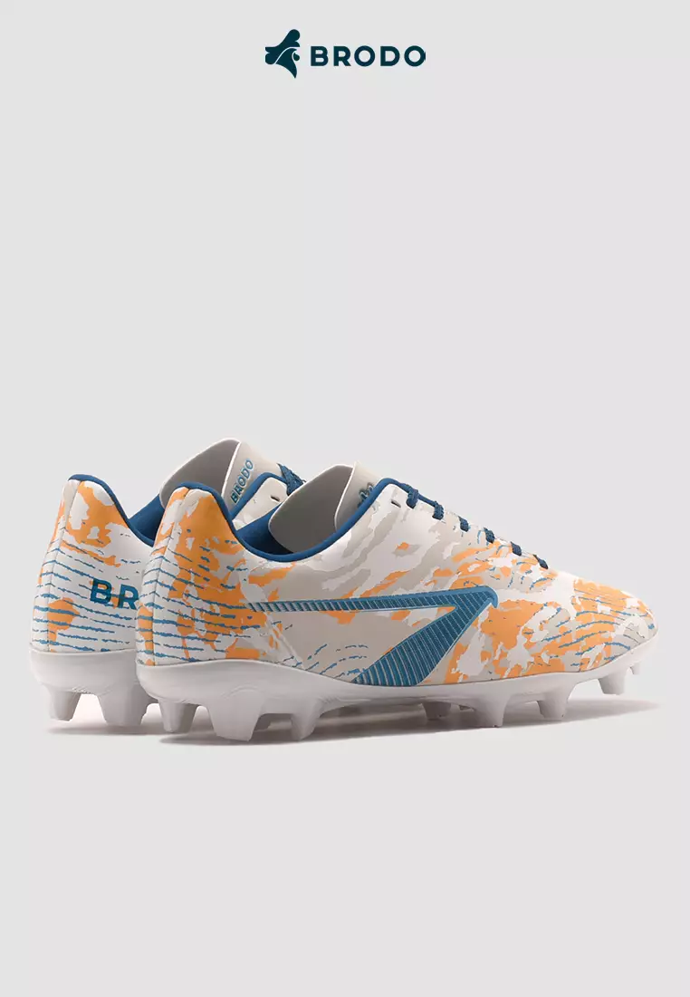 BRODO - Sepatu Bola Active Velto White Coral