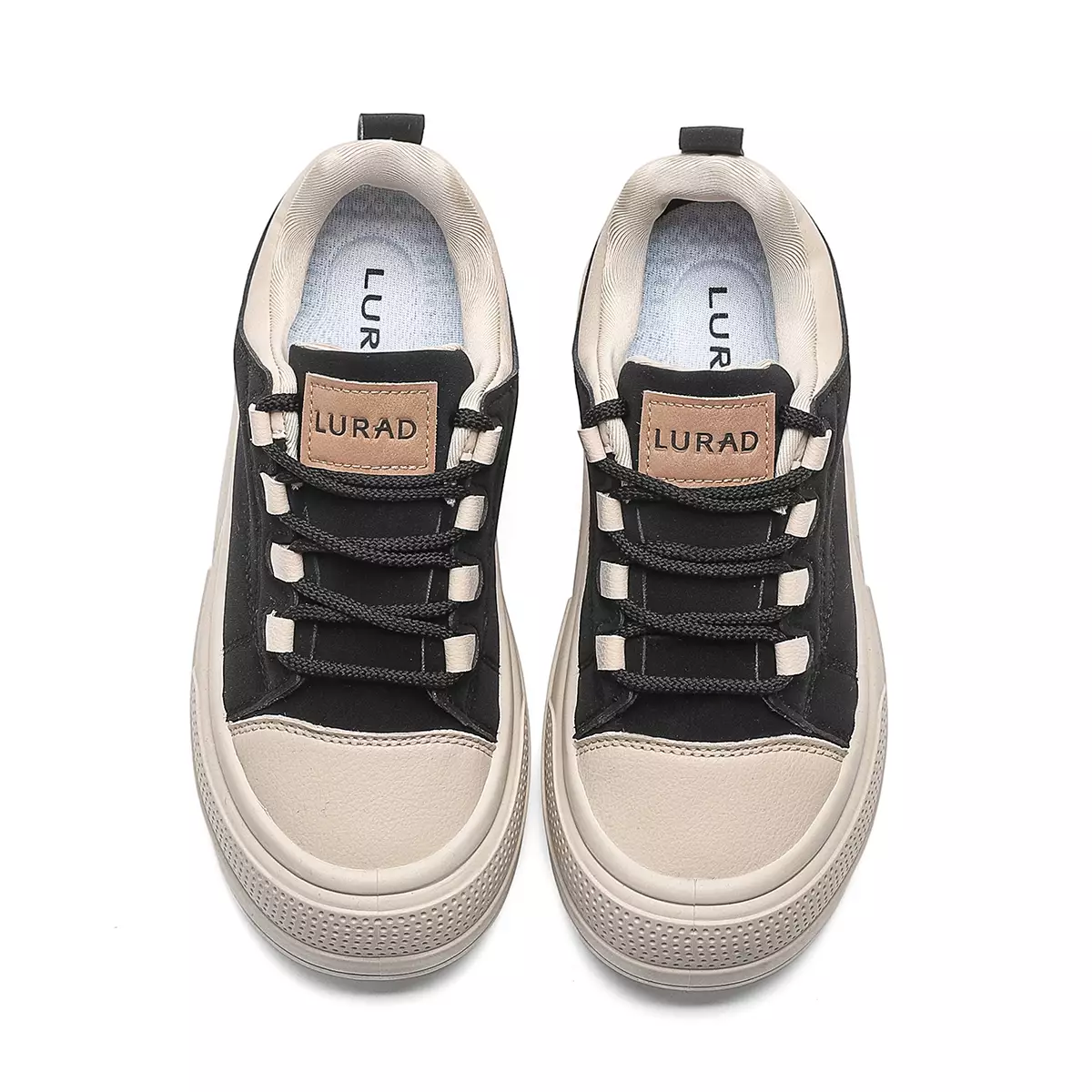 LURAD Sepatu Wanita Simple Polos Jalan santai Sneakers Cewek Stylist QY813