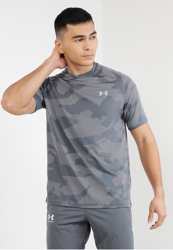 Under Armour grey UA Velocity Jacquard Short Sleeve Tee 8692BAA826CCCCGS_1