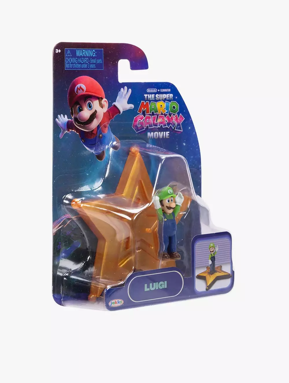 The Super Mario Galaxy Movie – 1.5” Figure with Star Accessory – Luigi - SM843245