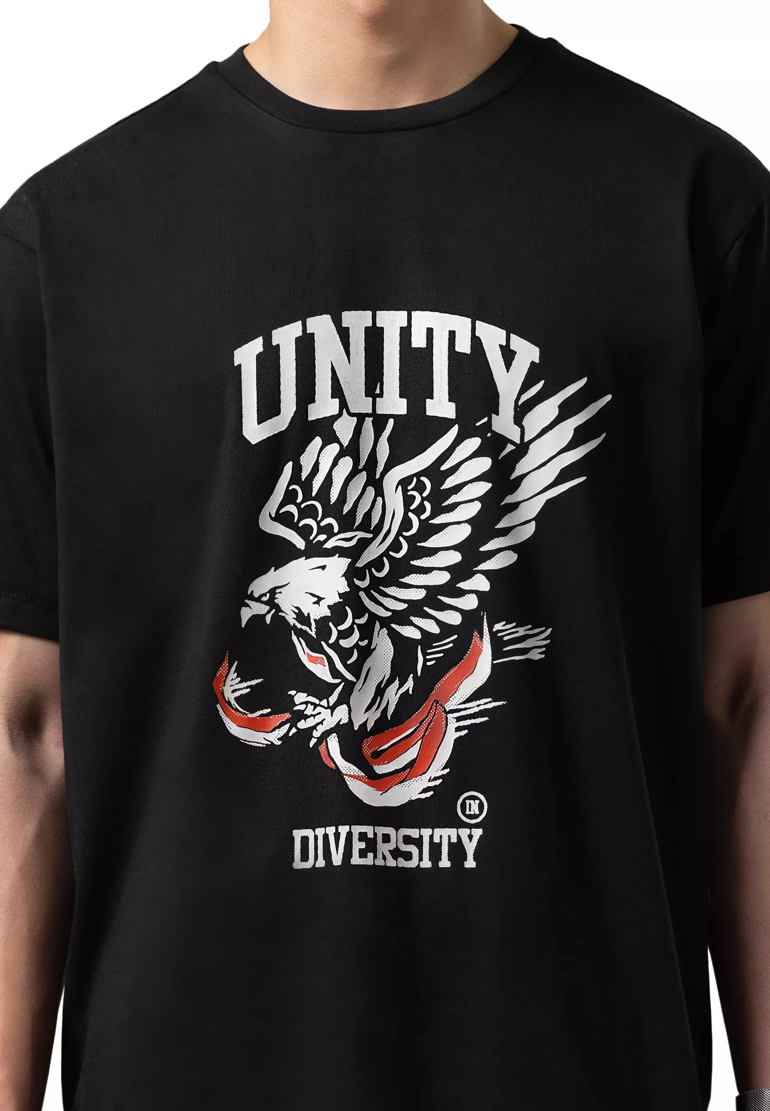 MANZONE Kaos Lengan Pendek Pria MZT-ID-BHINNEKA - BLACK