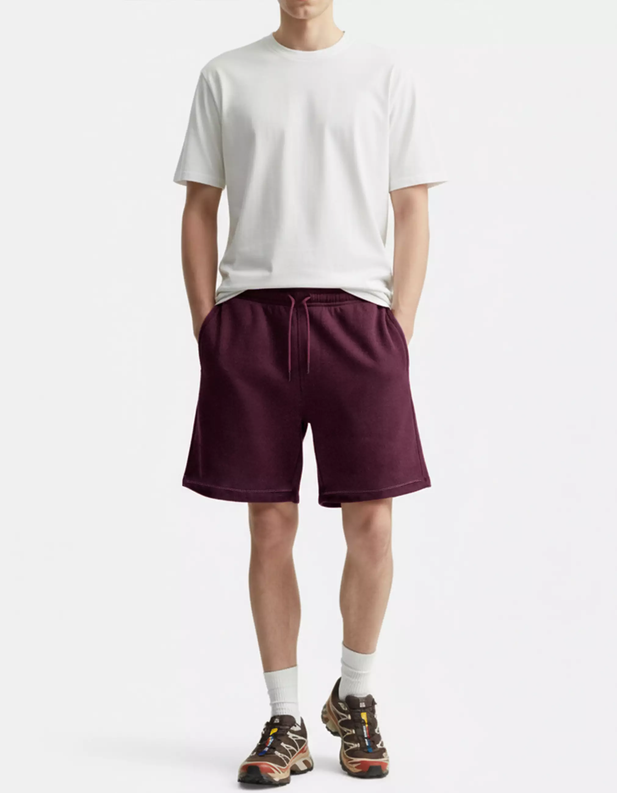 Celana Pendek Burgundy Uniqlo Boardshort