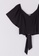 Terranova black Women's Crop Blouse With Bow On Back CE614AA2FC57B7GS_2