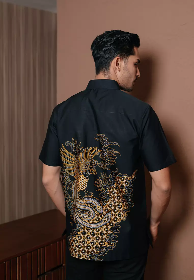 Hadinata Batik Premium Pria Kemeja Pendek Superfine Dewandaru Desvita