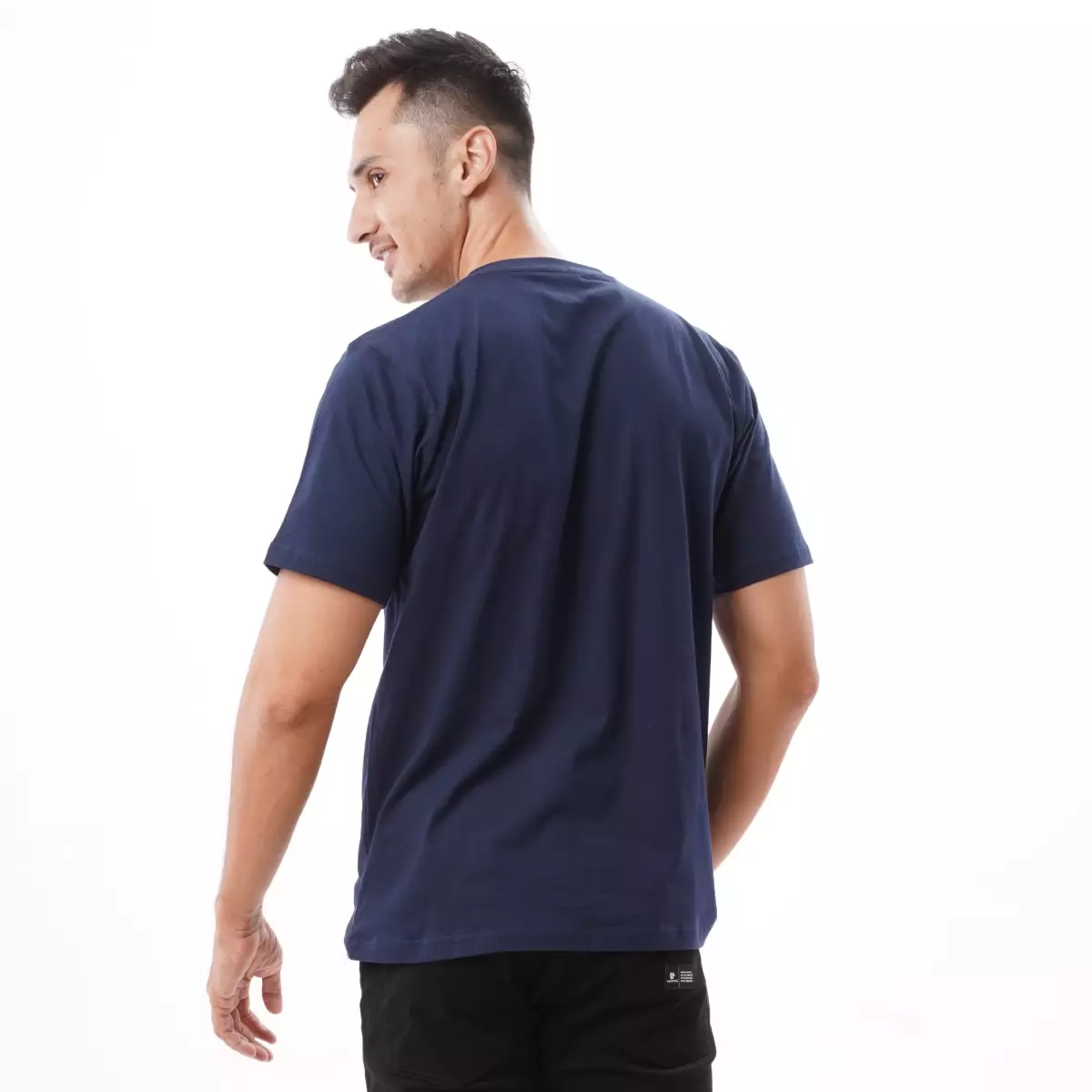 Tiento Tshirt Pro Basic Navy Kaos Olahraga Lengen Pendek Biru Tua