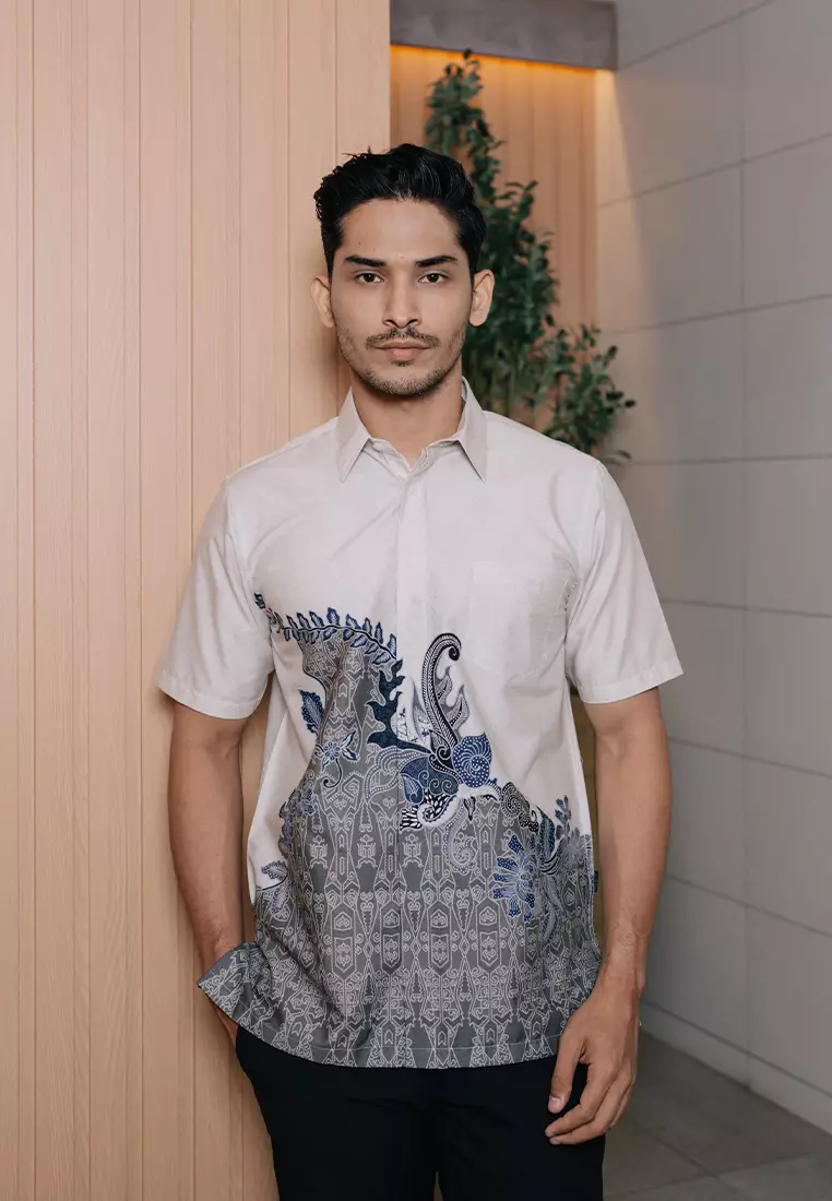 Hadinata Batik Premium Pria Kemeja Pendek Superfine Nirvana Nirmala