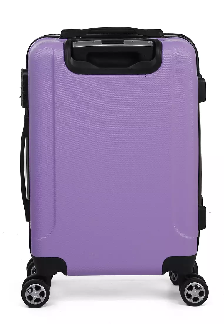 Carlton Tas Koper Hardcase Unisex Size 20Inch Suitcase Combination Lock Large Compartment Material ABS+PVC Coated ORIGINAL - Purple