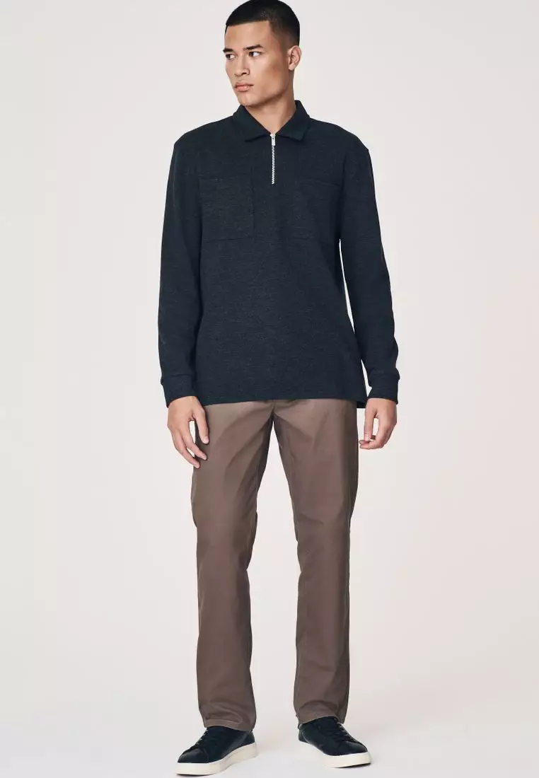 Stretch Chinos Trousers Straight Fit