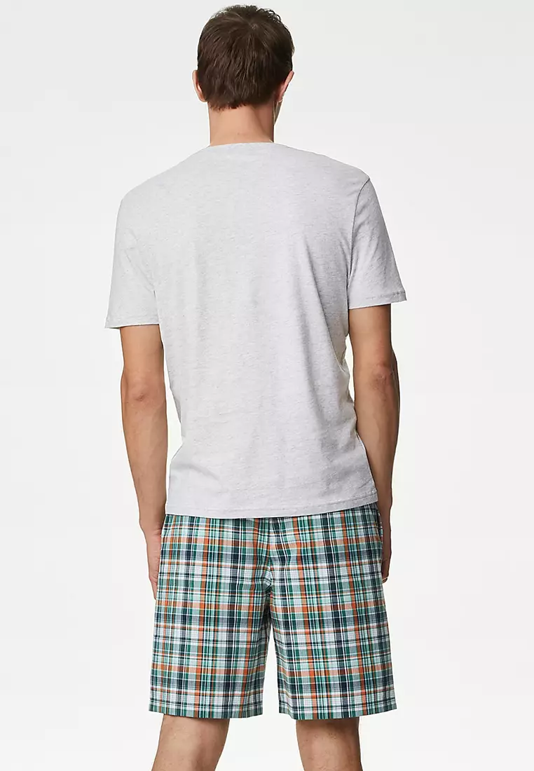 Pure Cotton Checked Pyjama Set