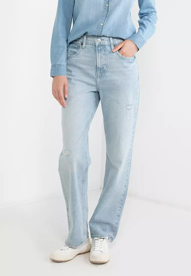 Buy GAP V-Hr 90S Loose Light Mei Jeans 2024 Online | ZALORA Singapore