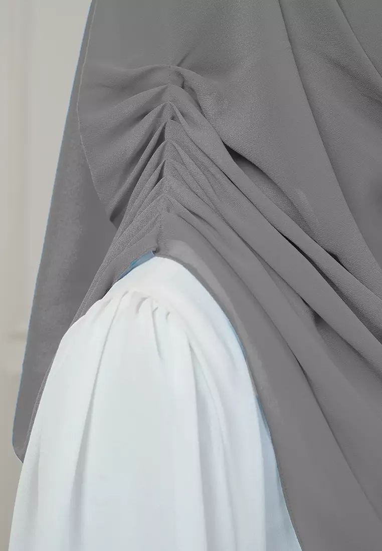 HIJAB INSTAN AURORA - MONKEY GREY