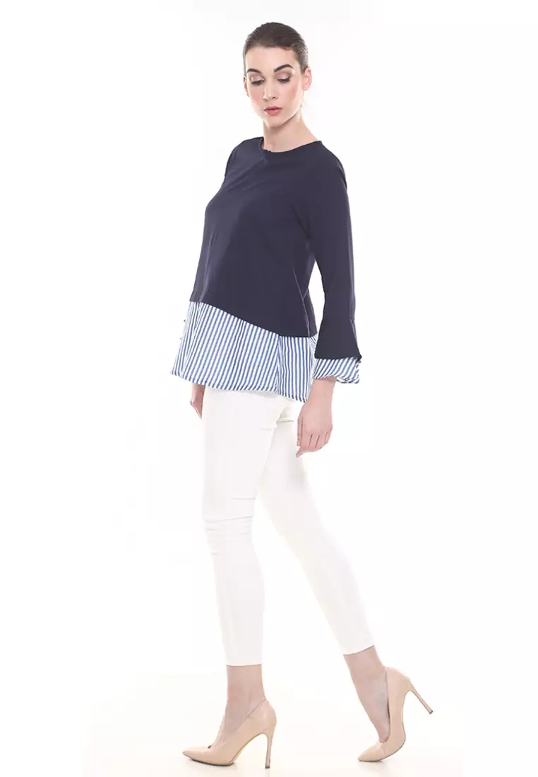 Zalia Top in Dark Blue