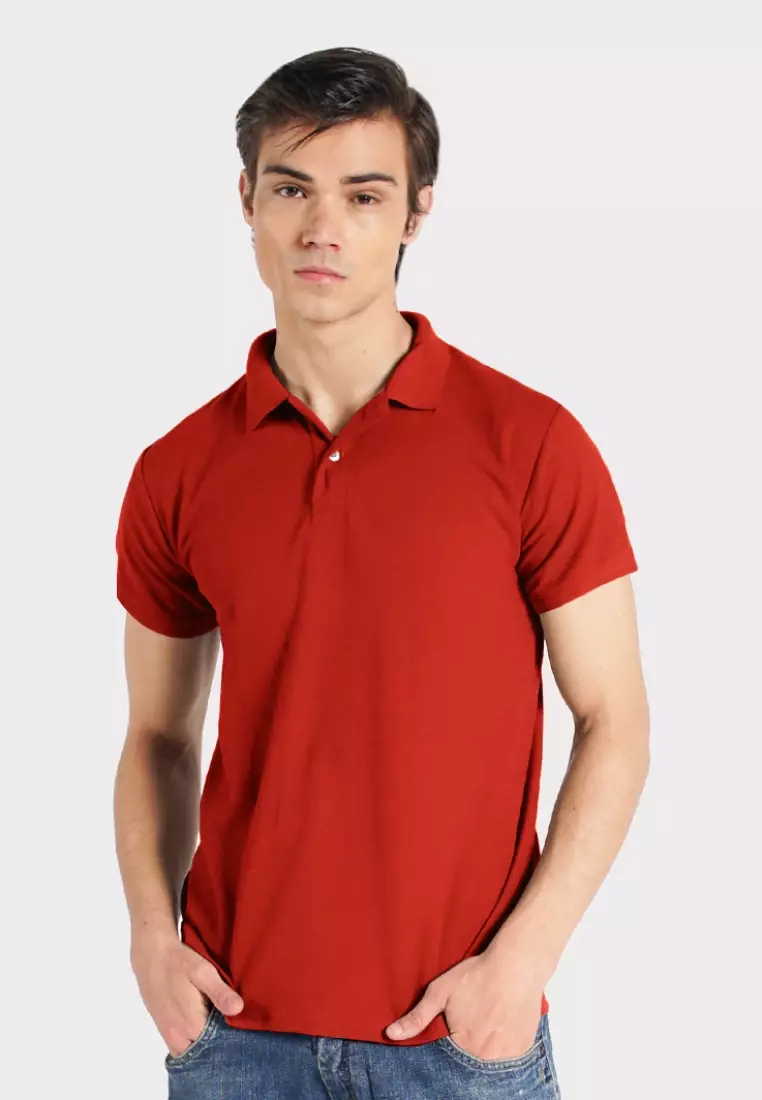 Tory Burch Red Cotton Knit Polo T-Shirt L Tory Burch