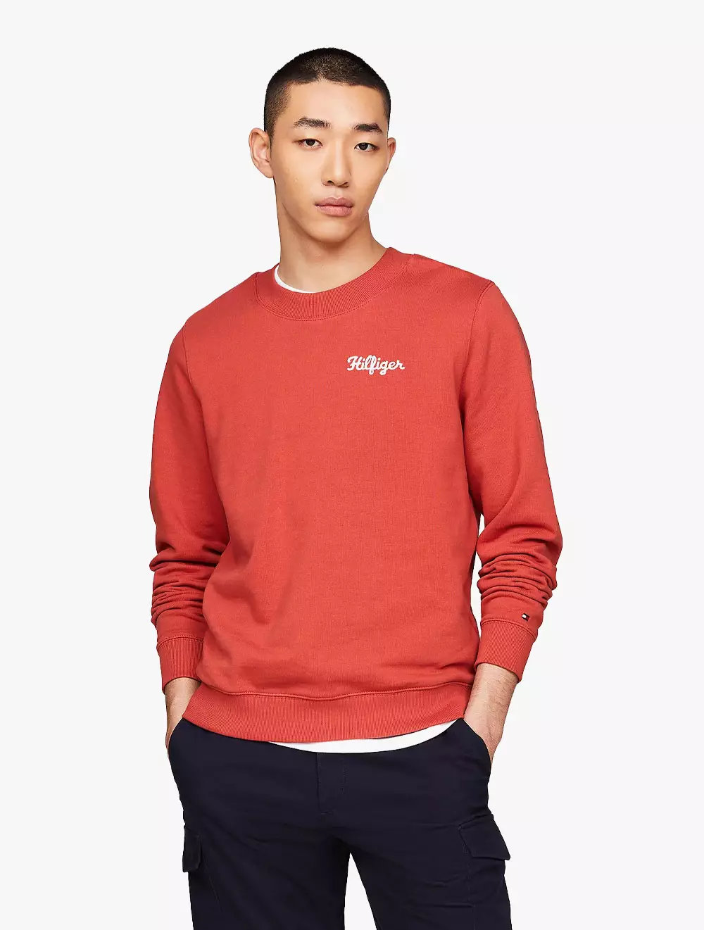 Jual Tommy Hilfiger TOMMY HILFIGER CREW NECK CHEST LOGO