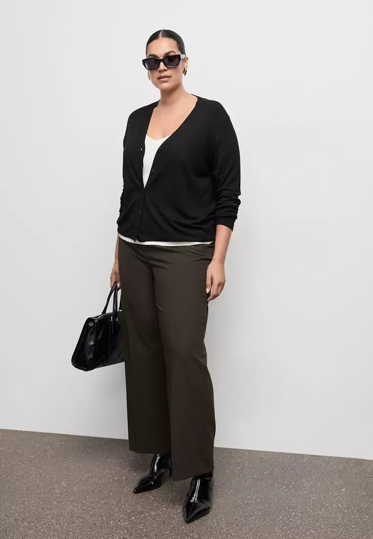 V-Neck Knitted Cardigan