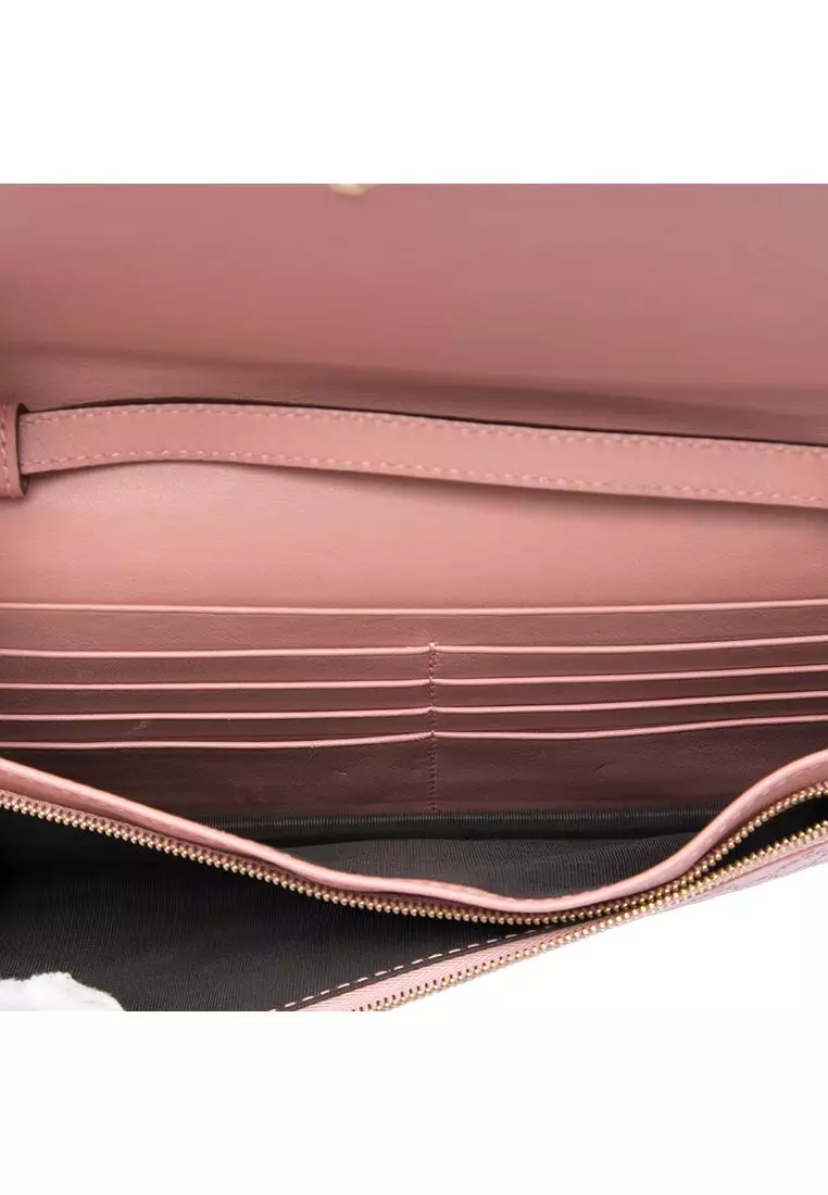 Pre-Loved Gucci Microguccissima Wallet On Strap