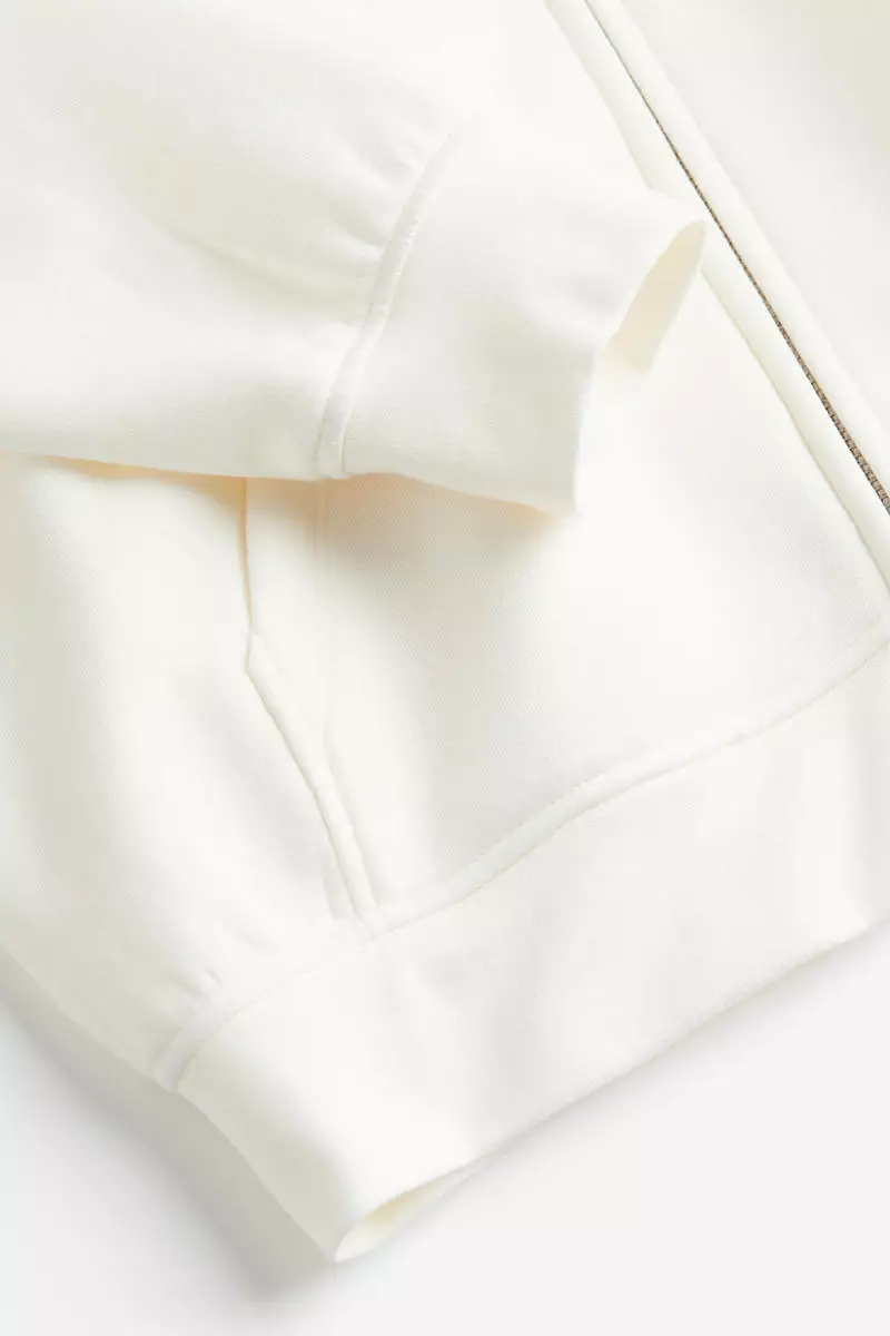 Oversized zip-through hoodie