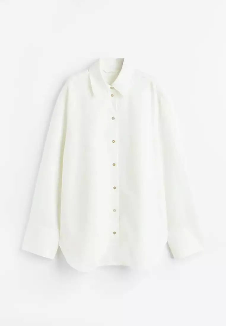 Buy H&M LinenBlend Shirt 2024 Online ZALORA Philippines