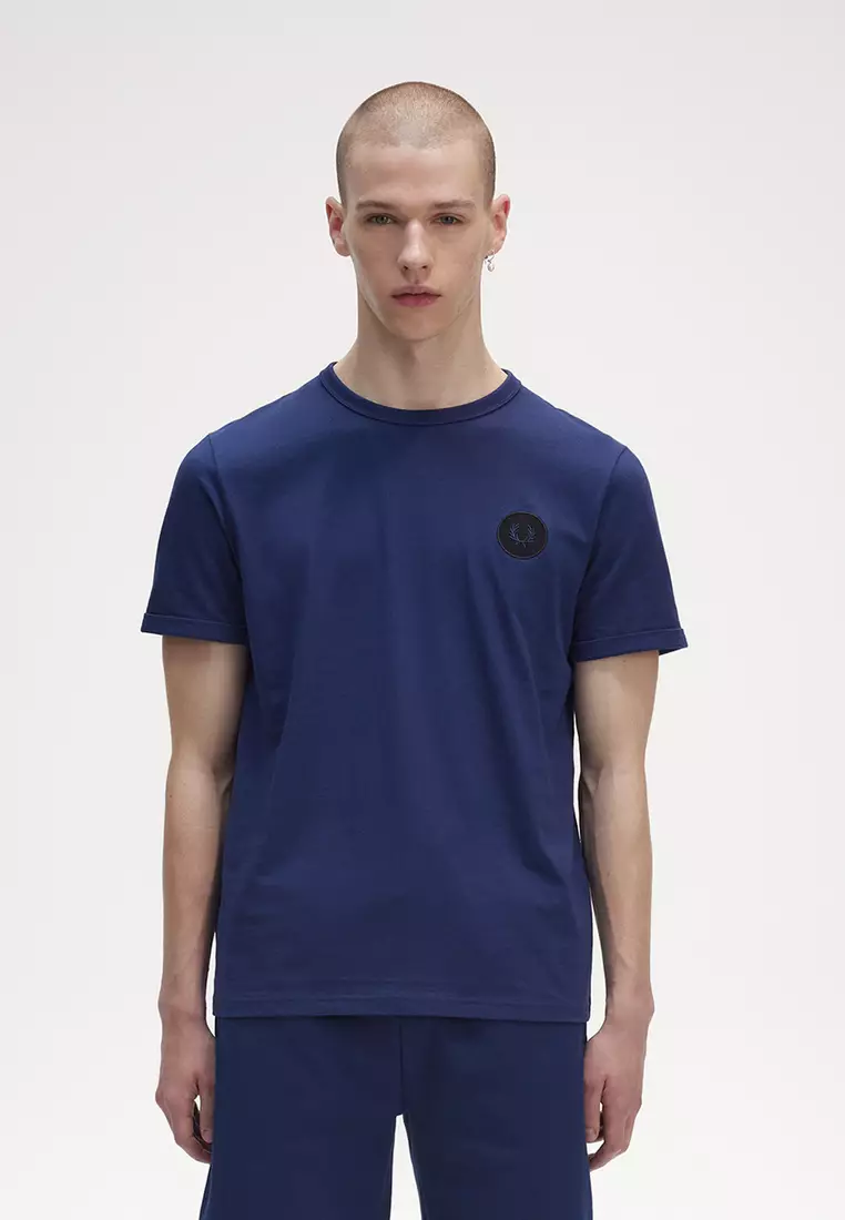 Buy Fred Perry Fred Perry M5679 Laurel Wreath Patch T-Shirt (French ...
