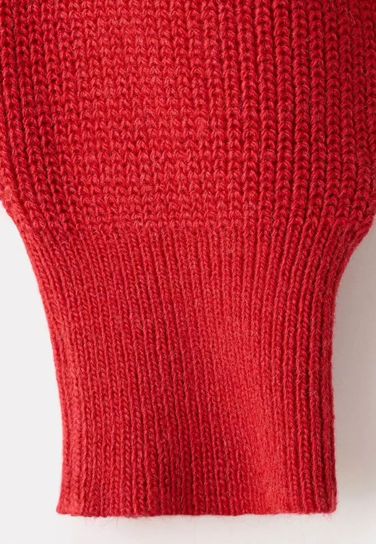 Jual Mango Polo-Neck Ribbed Sweater Original 2026 | ZALORA Indonesia