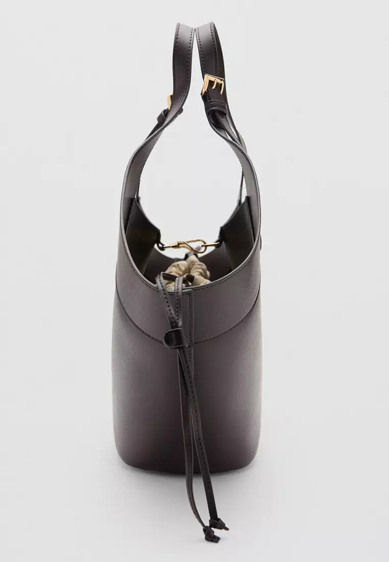 Large Double-Handle Bag With Buckles