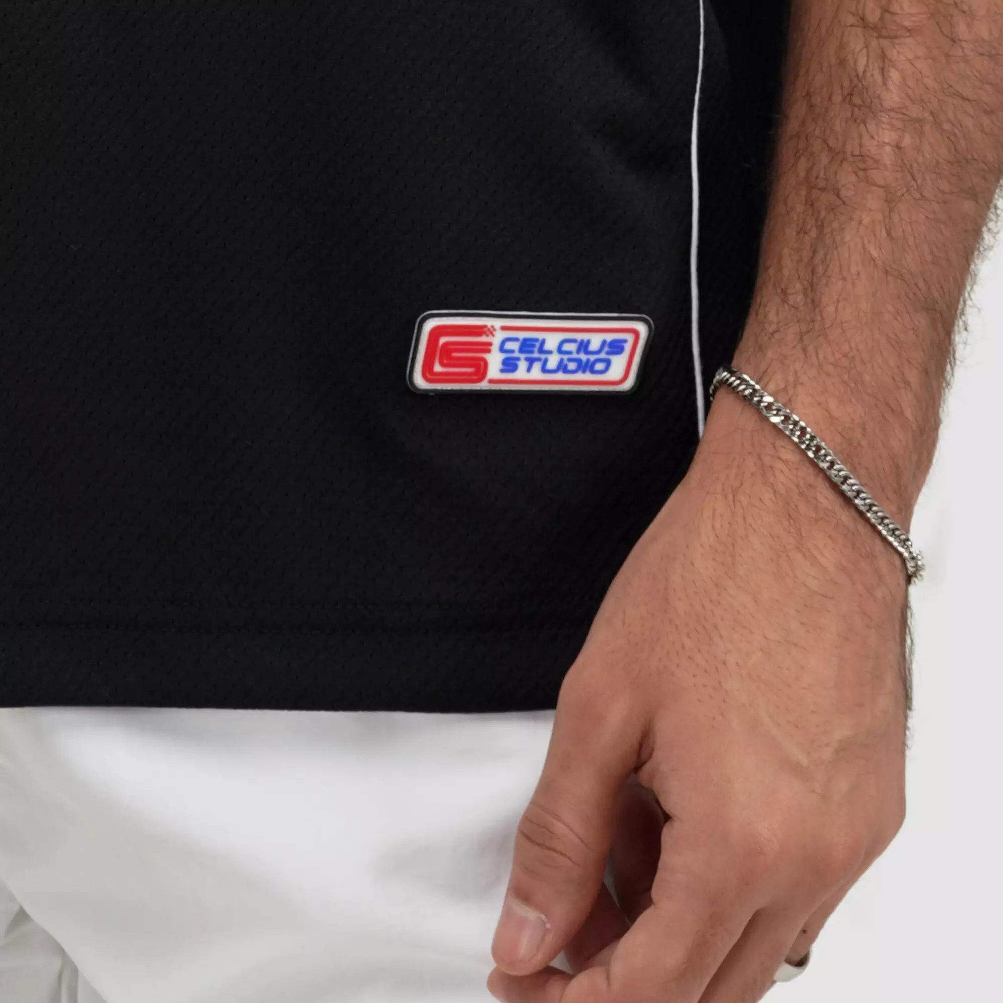 CELCIUS Speed Rebel Embroidery Kaos Jersey LIN001393C Hitam