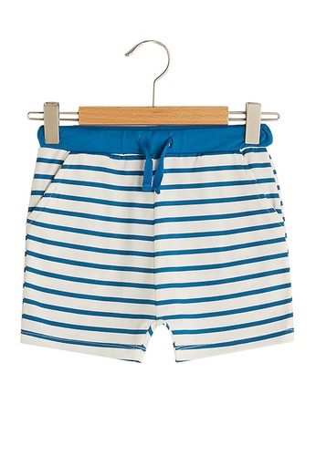 LC Waikiki blue Striped Cotton Baby Boy's Shorts 17124KA57ED5ACGS_1