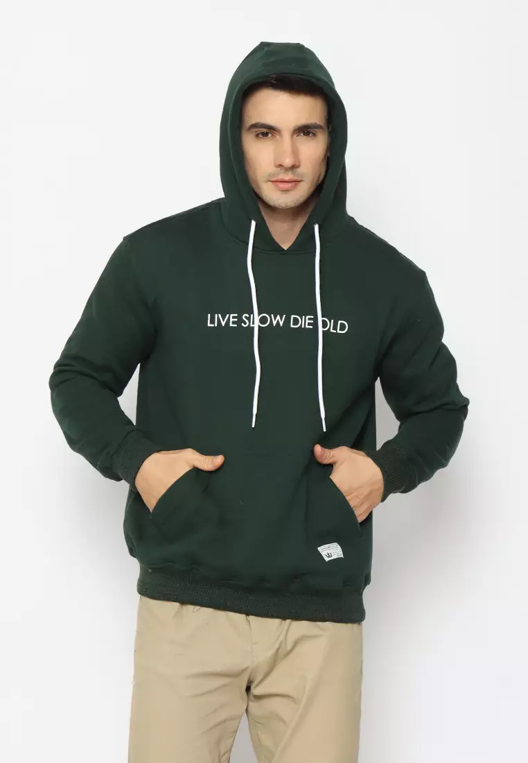 17SEVEN Hoodie Sablon 0303-LIVESLOW-GRN