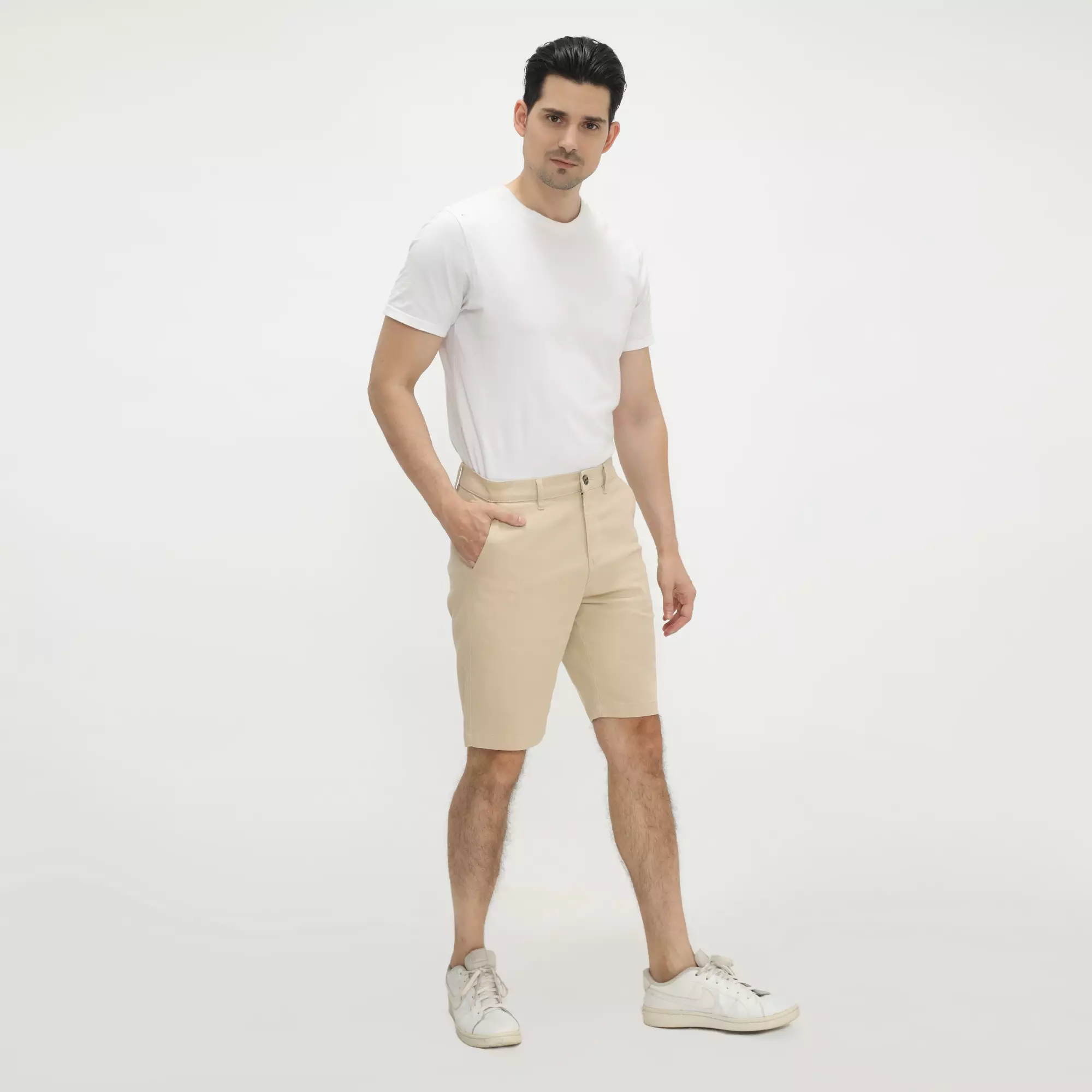 Platini Celana Pendek Chino Katun Cream 5370.12