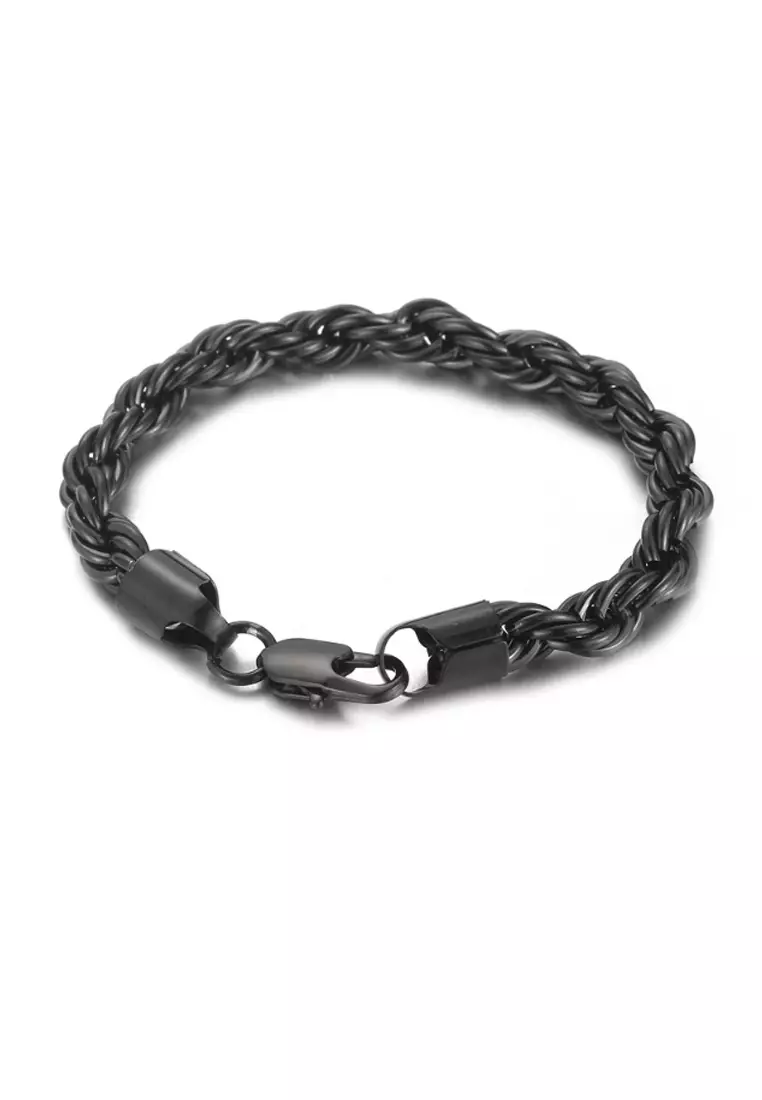 Mens black titanium bracelet cheap